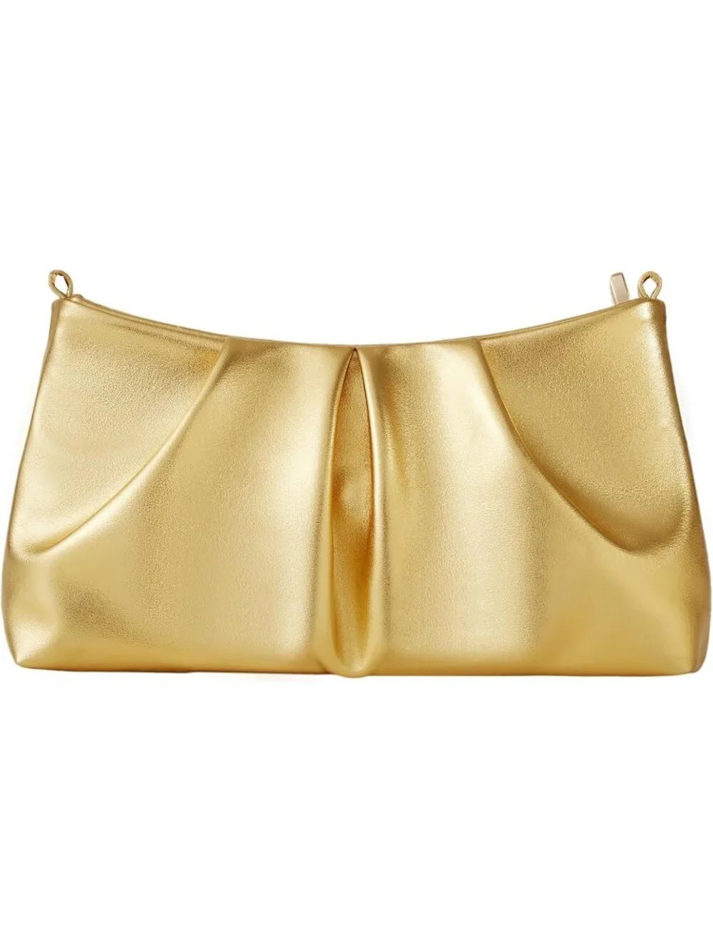 👜 Women's Gold PU Leather Sparkling Evening Shoulder Strap Clutch Purse